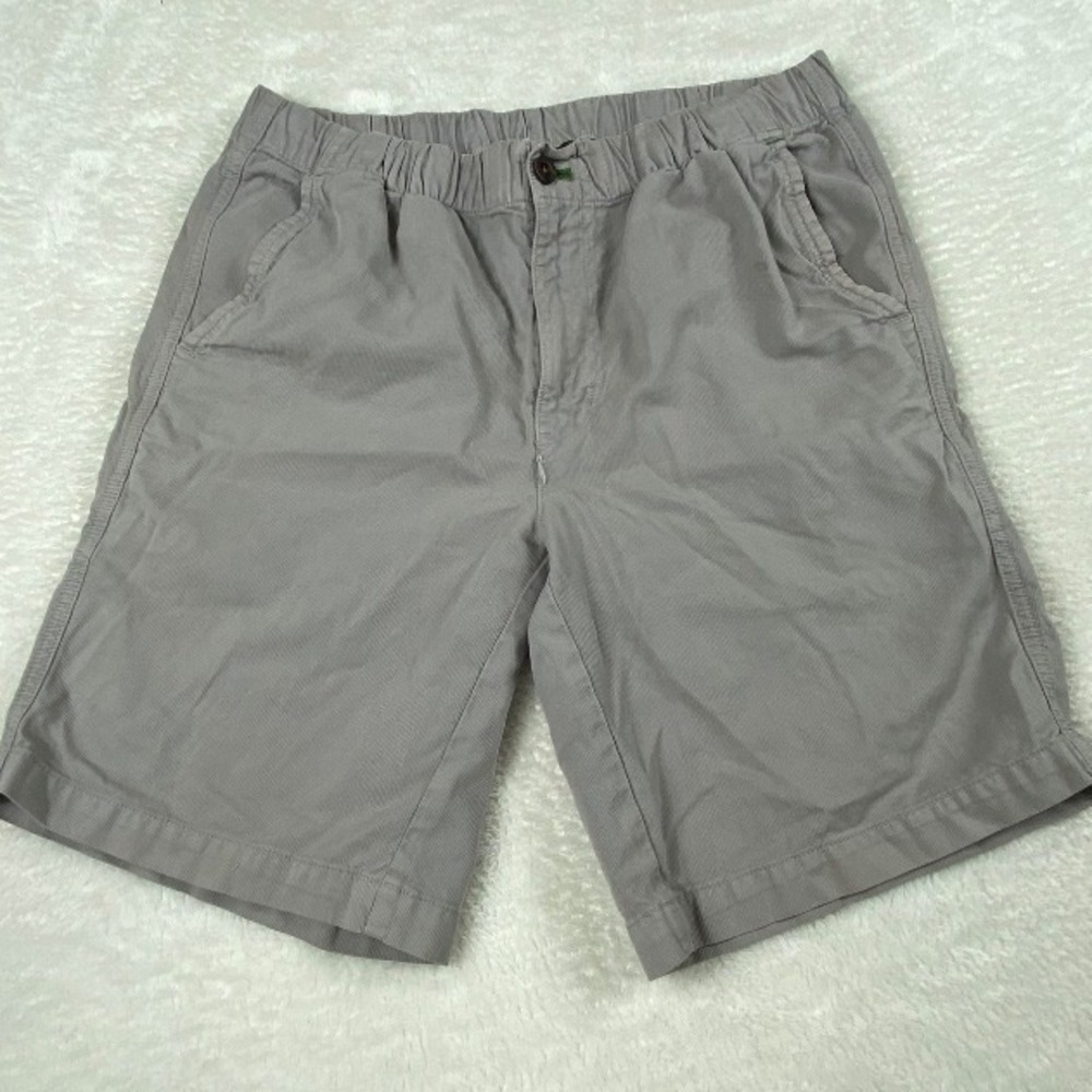 Orvis Pima‎ Cotton Shorts Elastic Waist Casual Comfort Fit Gray Size 32